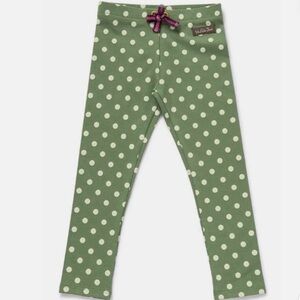 Matilda Jane Olive Polka Dot Leggings